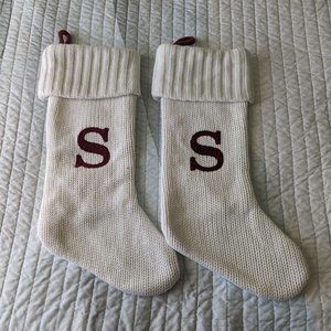 "S" Christmas Stockings